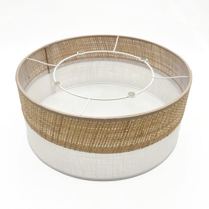 Stropné svietidlo SIRJA DOUBLE BOHO 2xE14/15W/230V priemer 35 cm béžová/biela