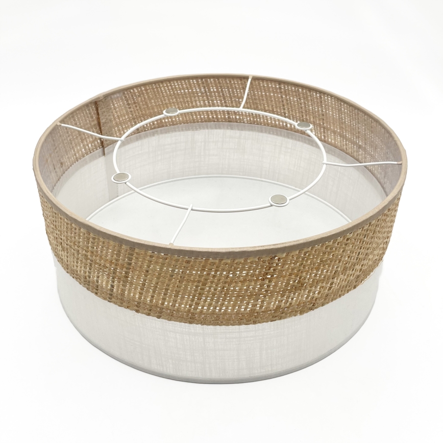 Stropné svietidlo SIRJA DOUBLE BOHO 2xE14/15W/230V priemer 35 cm béžová/biela