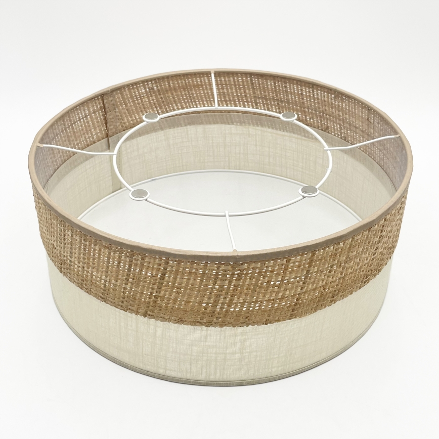 Stropné svietidlo SIRJA DOUBLE BOHO 2xE14/15W/230V, priemer 35 cm, béžové/krémové