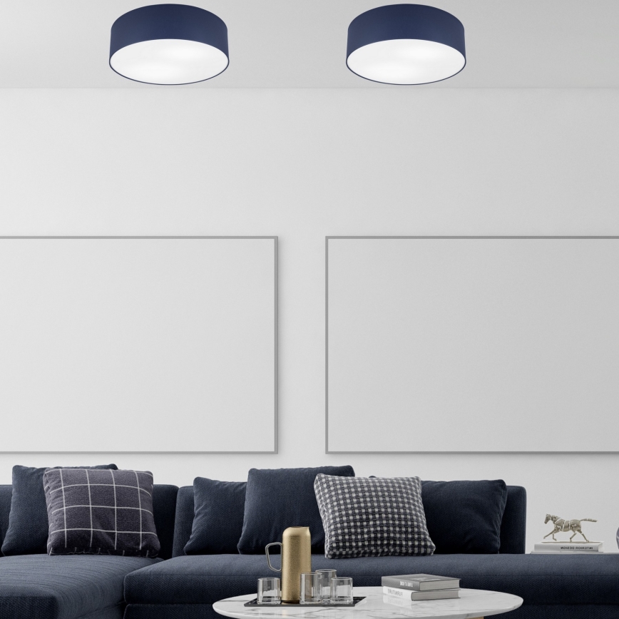 Stropné svietidlo SIRJA PASTEL 2xE27/15W/230V pr. 45 cm tmavomodré