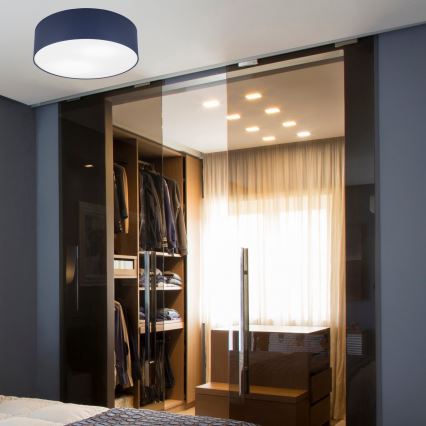 Stropné svietidlo SIRJA PASTEL 2xE27/15W/230V pr. 45 cm tmavomodré