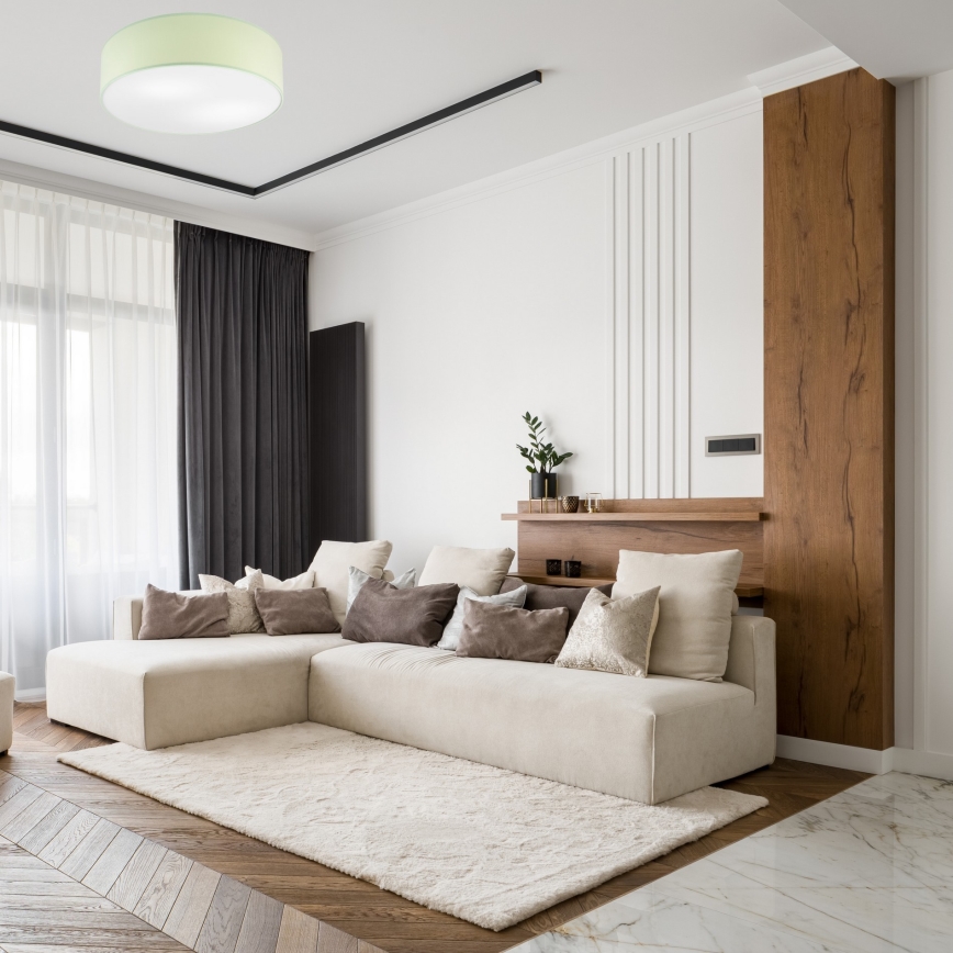 Stropné svietidlo SIRJA PASTEL 2xE27/15W/230V pr. 45 cm zelená