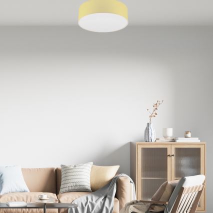 Stropné svietidlo SIRJA PASTEL 2xE27/15W/230V pr. 45 cm žltá