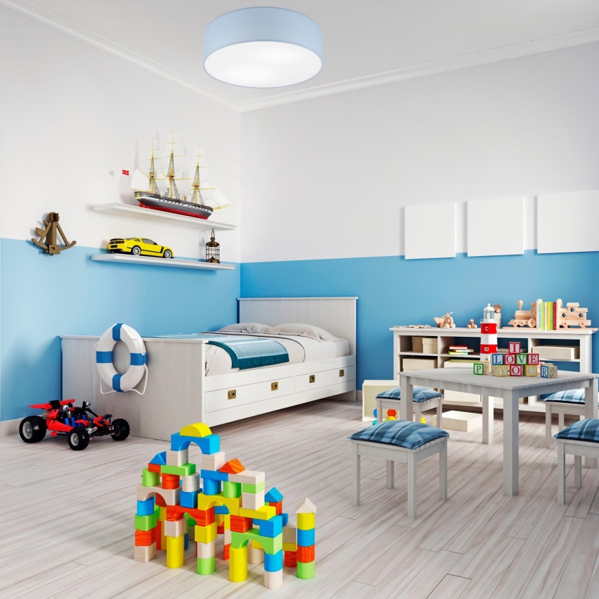 Stropné svietidlo SIRJA PASTEL 2xE27/15W/230V priemer 45 cm modré