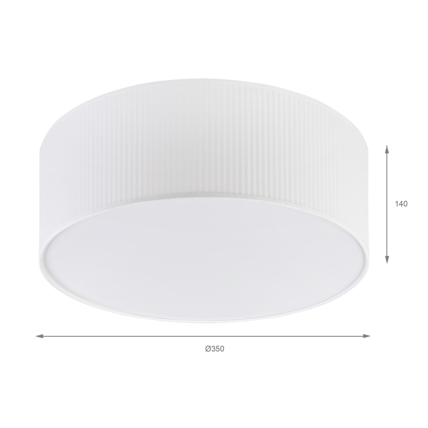 Stropné svietidlo SIRJA PLISADO 2xE27/15W/230V priemer 35 cm biela