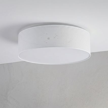 Stropné svietidlo SIRJA PLISADO 4xE27/15W/230V pr. 45 cm biele