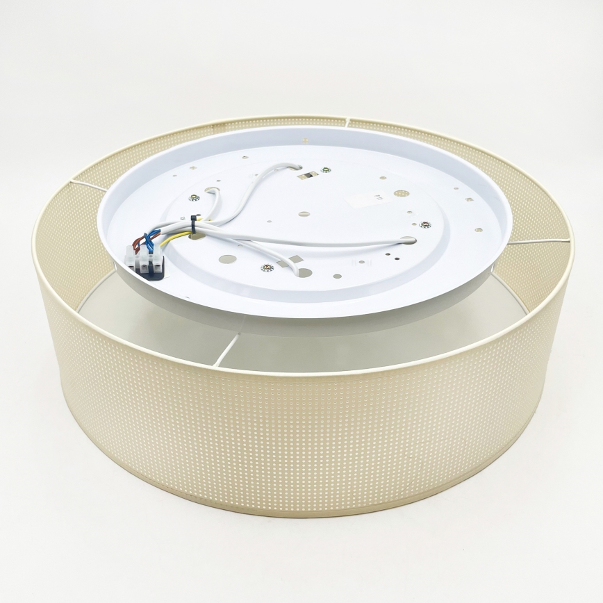 Stropné svietidlo SIRJA PLISADO 4xE27/15W/230V pr. 45 cm krémová