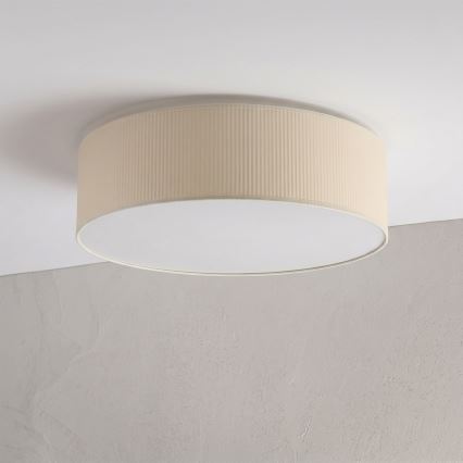 Stropné svietidlo SIRJA PLISADO 4xE27/15W/230V pr. 45 cm krémové