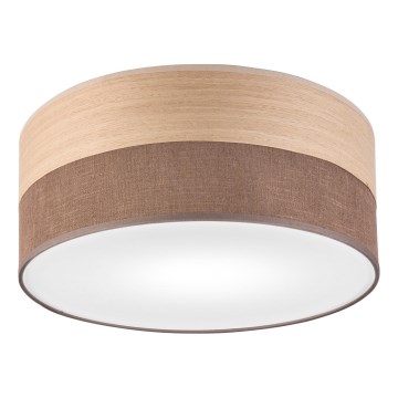 Stropné svietidlo SIRJA WOOD 1xE27/15W/230V pr. 35 cm hnedá/dub