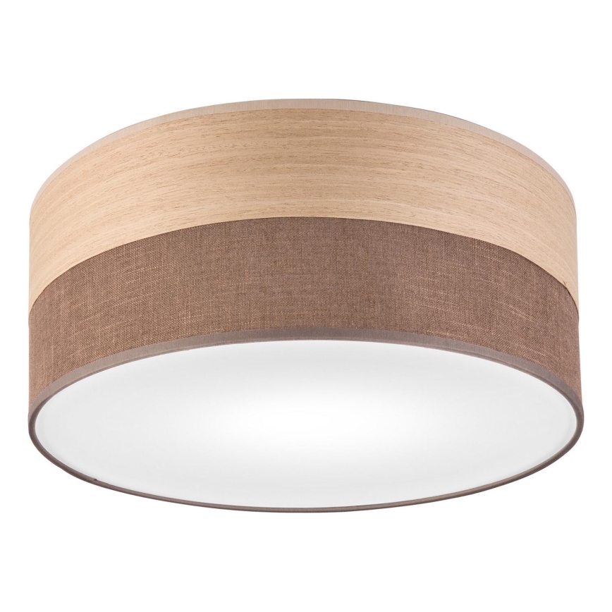 Stropné svietidlo SIRJA WOOD 1xE27/15W/230V pr. 35 cm hnedá/dub