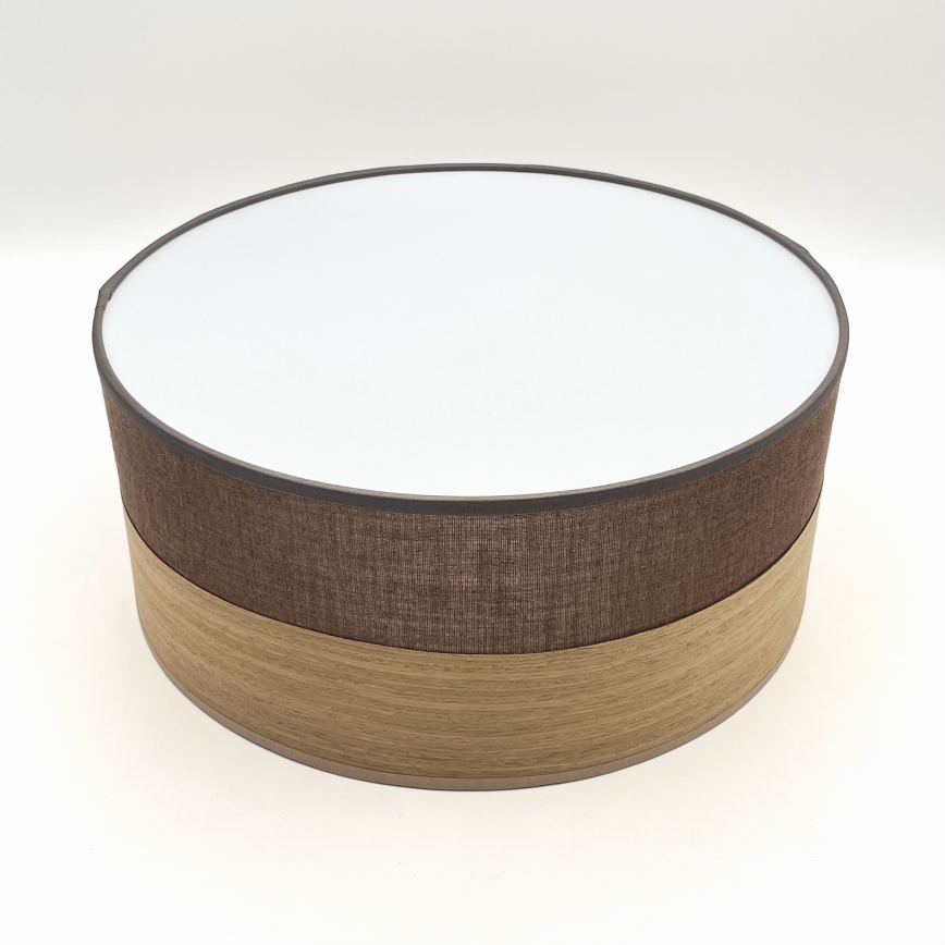 Stropné svietidlo SIRJA WOOD 1xE27/15W/230V pr. 35 cm hnedá/dub