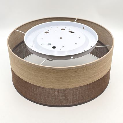 Stropné svietidlo SIRJA WOOD 1xE27/15W/230V pr. 35 cm hnedá/dub