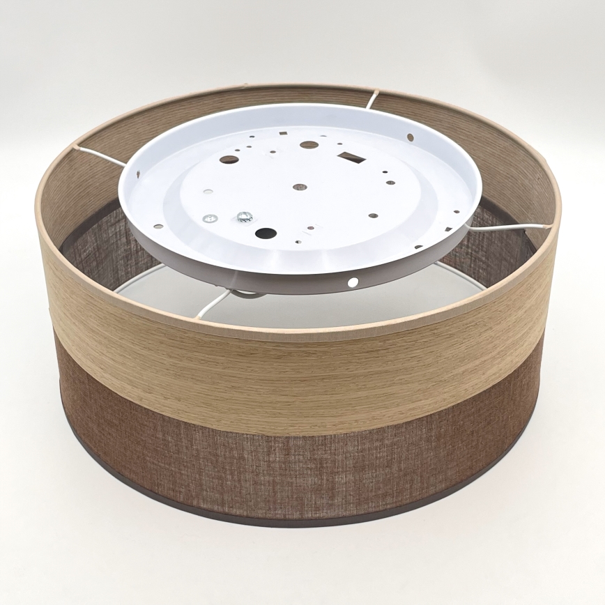 Stropné svietidlo SIRJA WOOD 1xE27/15W/230V pr. 35 cm hnedá/dub