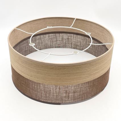 Stropné svietidlo SIRJA WOOD 1xE27/15W/230V pr. 35 cm hnedá/dub