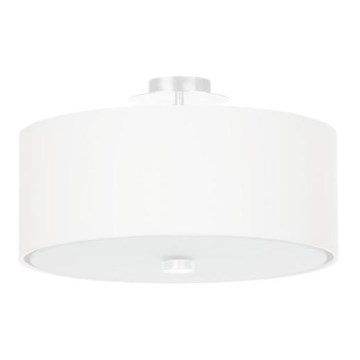 Stropné svietidlo SKALA 3xE27/60W/230V pr. 30 cm biela