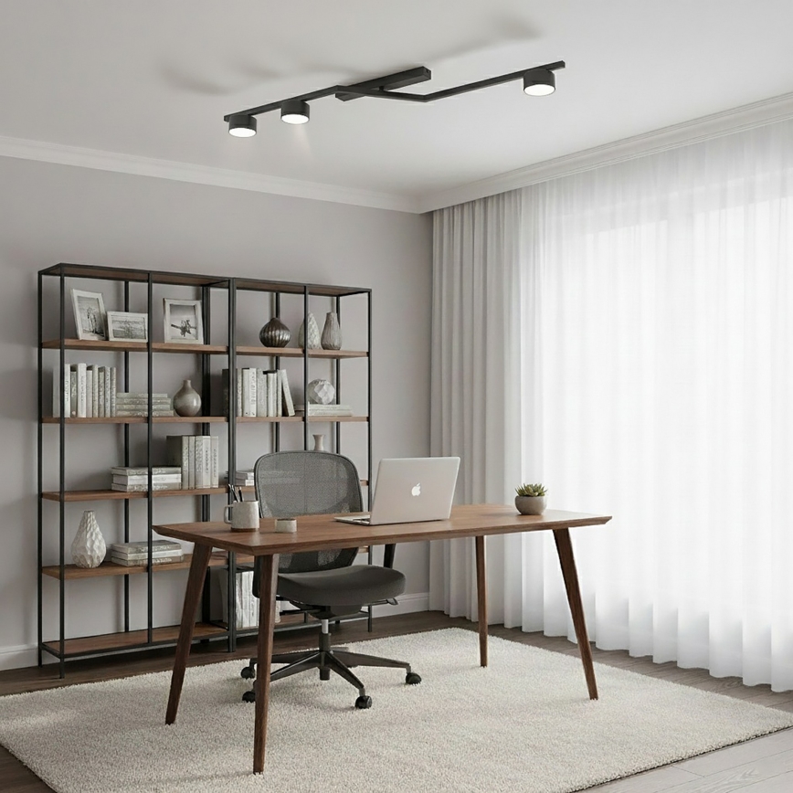 Stropné svietidlo SKAN 3xGX53/12W/230V čierne