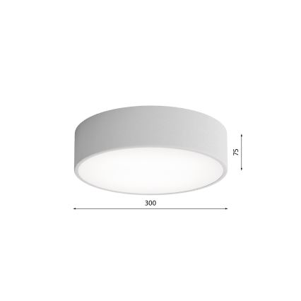 Stropné svietidlo so senzorom CLEO 2xE27/24W/230V pr. 30 cm šedá