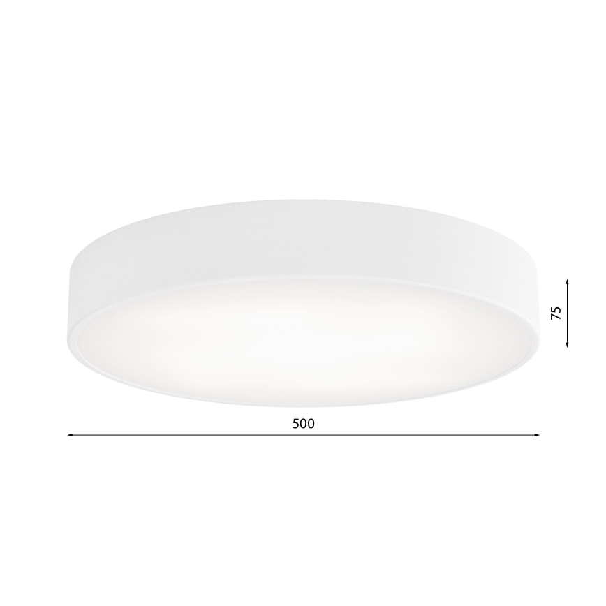 Stropné svietidlo so senzorom CLEO 4xE27/24W/230V pr. 50 cm biela