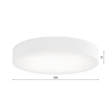 Stropné svietidlo so snímačom pohybu a súmraku CLEO 4xE27/24W/230V pr. 50 cm biele