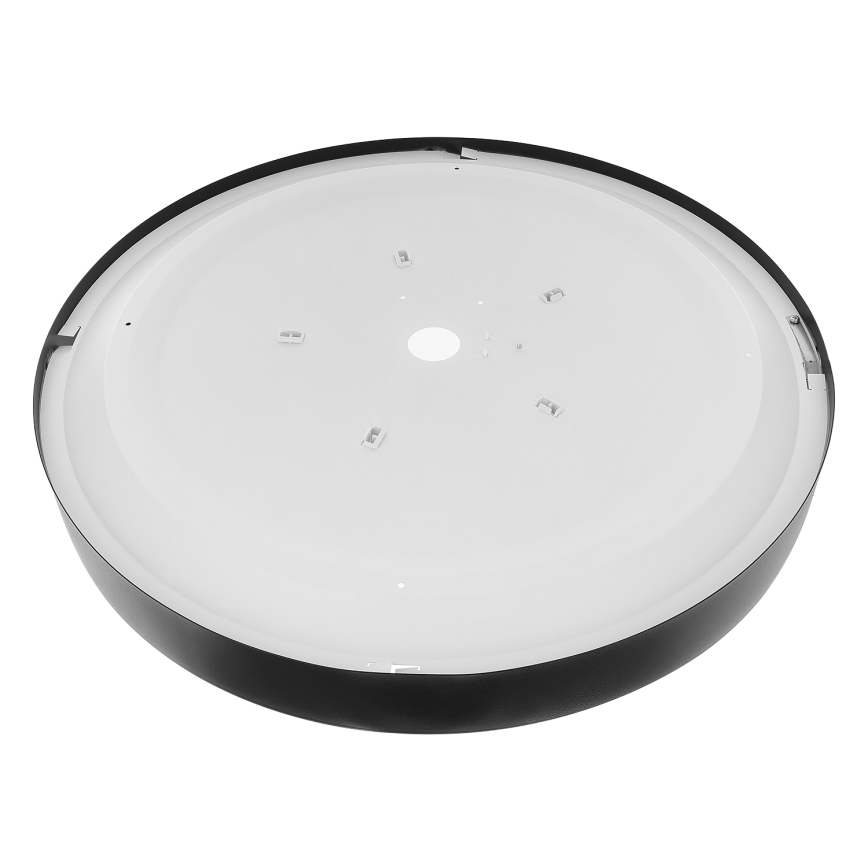 Stropné svietidlo CLEO so senzorom pohybu a súmraku, 5xE27/24W/230V, pr. 60 cm, čierne