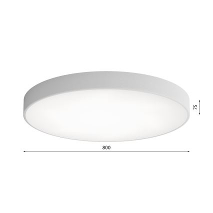 Stropné svietidlo so senzorom CLEO 6xE27/24W/230V pr. 80 cm šedá