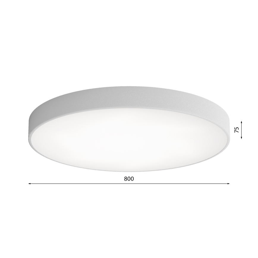 Stropné svietidlo so senzorom CLEO 6xE27/24W/230V pr. 80 cm šedá