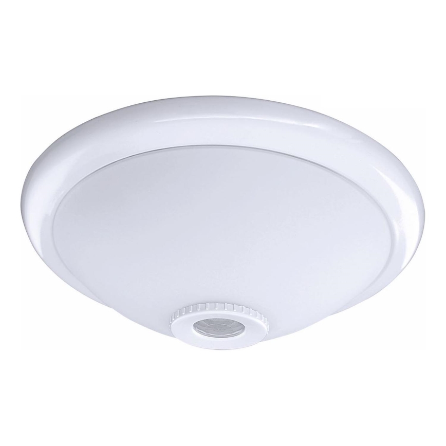 Stropné svietidlo so senzorom pohybu a súmraku MANA 2xE27/40W/230V pr. 30 cm biela