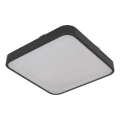 Stropné svietidlo so snímačom WILTON 2xE27/60W/230V 33x33 cm antracit