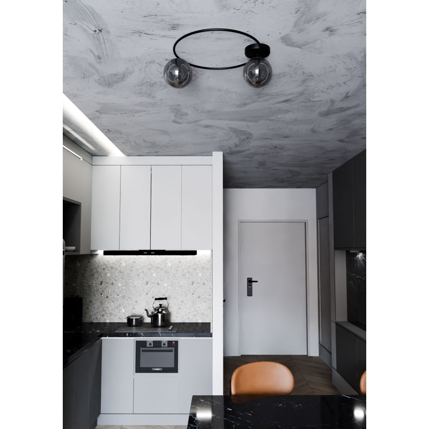 Stropné svietidlo SOPRA 2xE14/10W/230V čierna