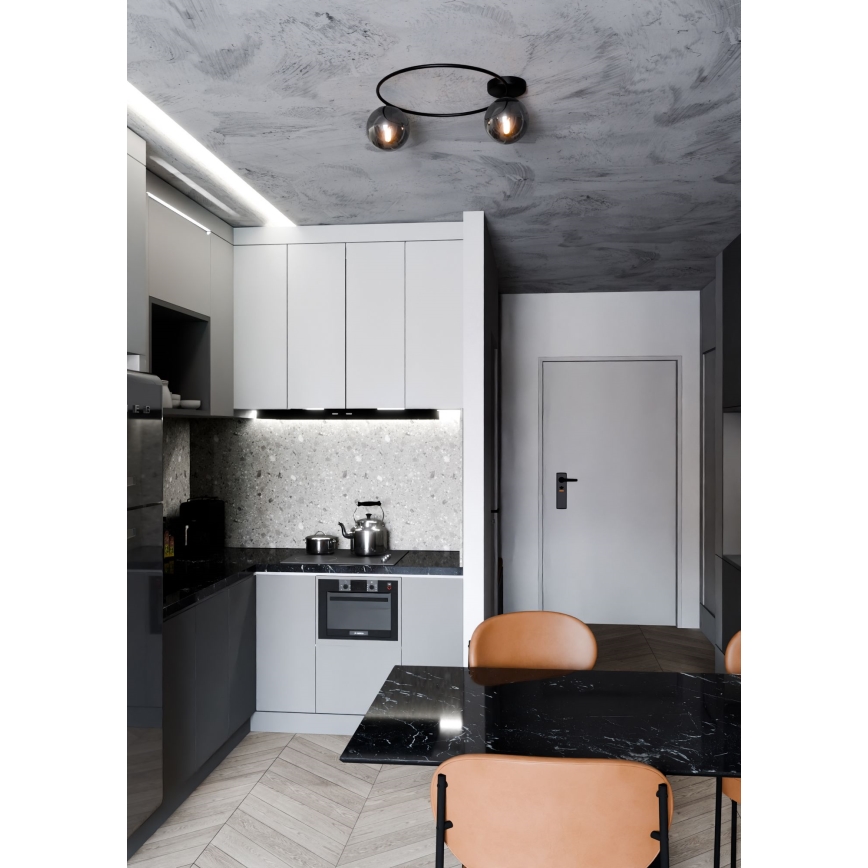 Stropné svietidlo SOPRA 2xE14/10W/230V čierna