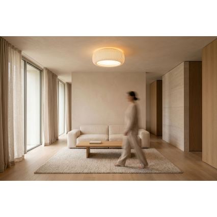 Stropné svietidlo STRIPES 2xE27/40W/230V pr. 55 cm biela/krémová