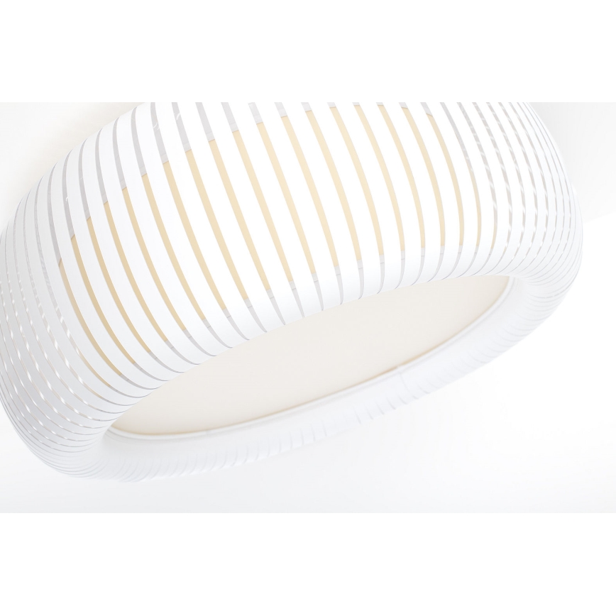 Stropné svietidlo STRIPES 2xE27/40W/230V pr. 55 cm biela/krémová