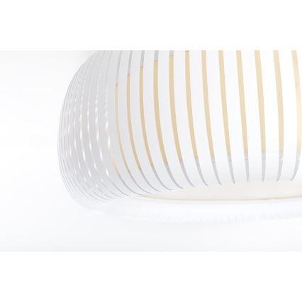 Stropné svietidlo STRIPES 2xE27/40W/230V pr. 55 cm biela/krémová