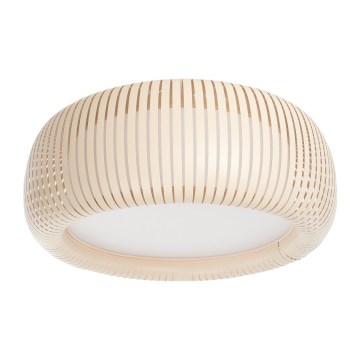 Stropné svietidlo STRIPES 2xE27/40W/230V priemer 55 cm krémová/biela