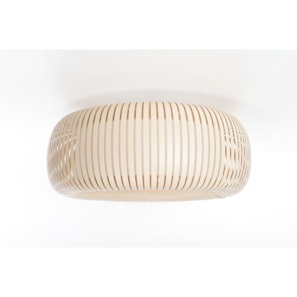 Stropné svietidlo STRIPES 2xE27/40W/230V priemer 55 cm krémová/biela