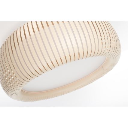 Stropné svietidlo STRIPES 2xE27/40W/230V priemer 55 cm krémová/biela