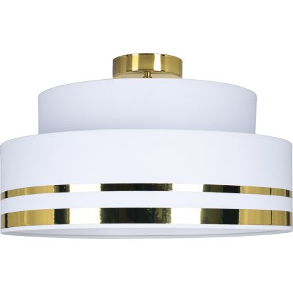 Stropné svietidlo TAMI 1xE27/60W/230V pr. 40 cm biela/zlatá