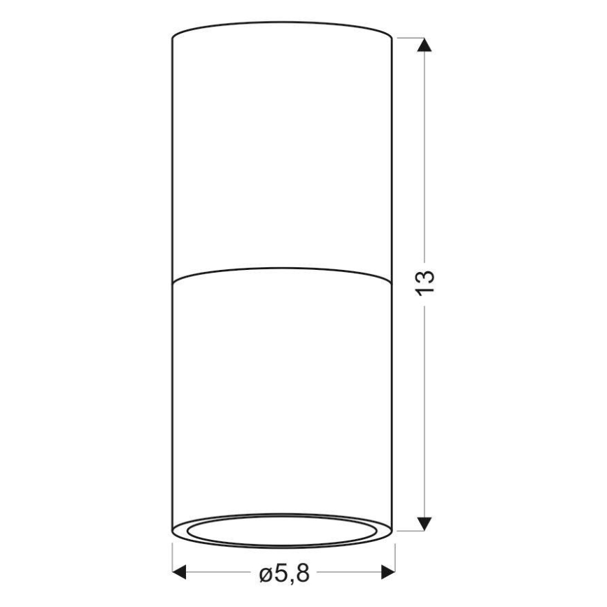 Stropné svietidlo TUBA 1xGU10/50W/230V biela
