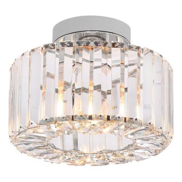 Stropné svietidlo VETRO 1xE27/15W/230V pr. 24,5 cm matný chróm