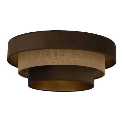 Stropné svietidlo WENTA 1xE27/60W/230V pr. 50 cm hnedé/juta
