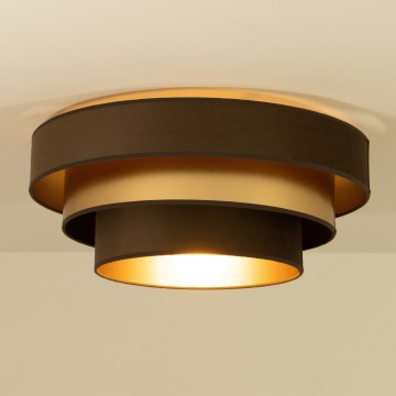 Stropné svietidlo WENTA 1xE27/60W/230V pr. 50 cm hnedé/zlaté