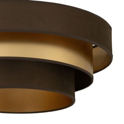Stropné svietidlo WENTA 1xE27/60W/230V pr. 50 cm hnedé/zlaté