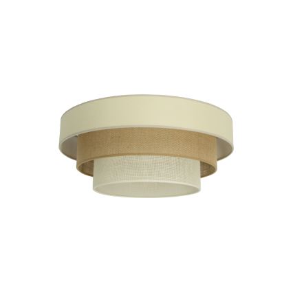 Stropné svietidlo WENTA 1xE27/60W/230V, priemer 50 cm, béžová/juta