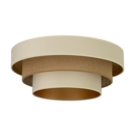 Stropné svietidlo WENTA 1xE27/60W/230V priemer 50 cm béžové/juta
