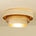 Stropné svietidlo WENTA 1xE27/60W/230V priemer 50 cm béžové/zlaté