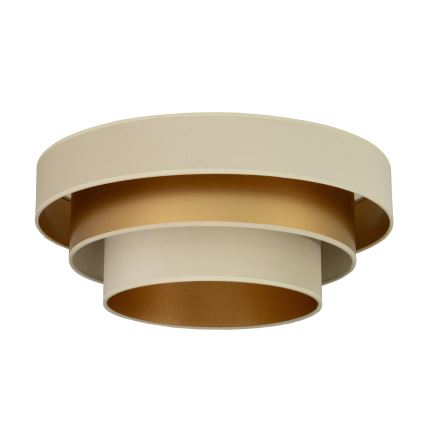 Stropné svietidlo WENTA 1xE27/60W/230V priemer 50 cm béžové/zlaté