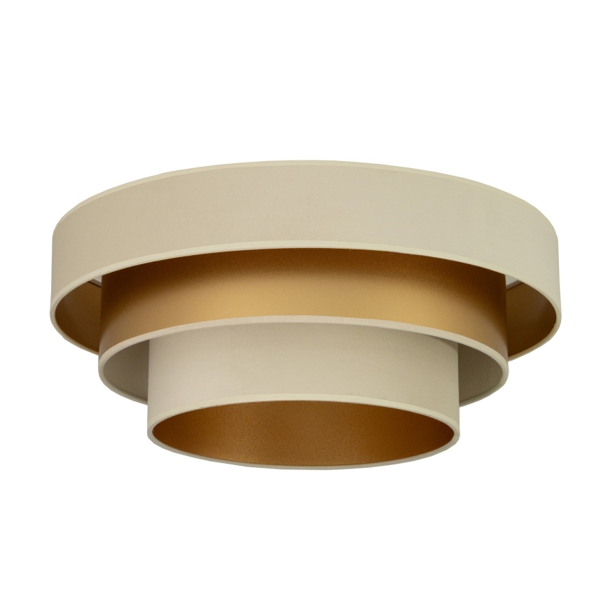 Stropné svietidlo WENTA 1xE27/60W/230V priemer 50 cm béžové/zlaté