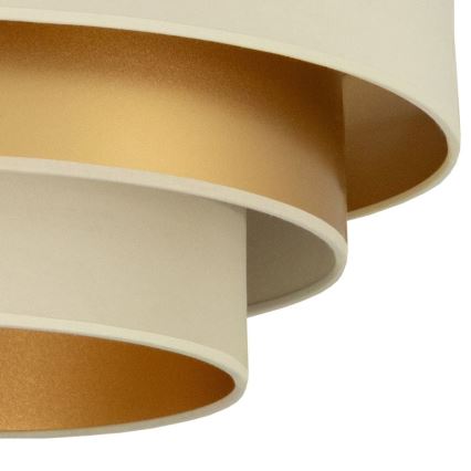 Stropné svietidlo WENTA 1xE27/60W/230V priemer 50 cm béžové/zlaté