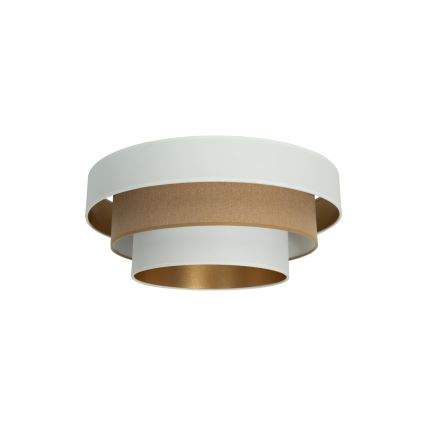 Stropné svietidlo WENTA 1xE27/60W/230V priemer 50 cm biela/hnedá