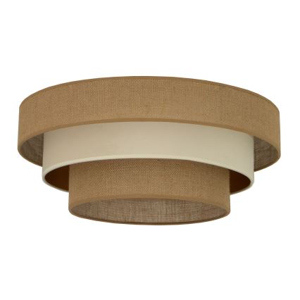 Stropné svietidlo WENTA 1xE27/60W/230V, priemer 50 cm, juta/béžová